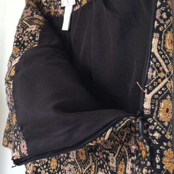 sexy short golden threads side zipper S - small Cocktail - Picture 6 of 7